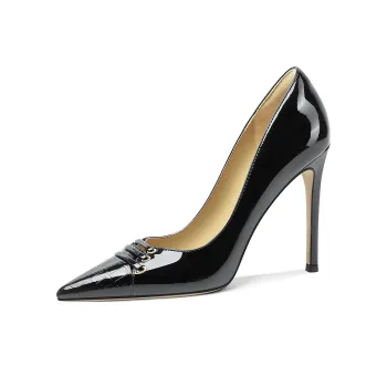 Lily Wei Lunar Corona Slim Heel High Heels Women's Black