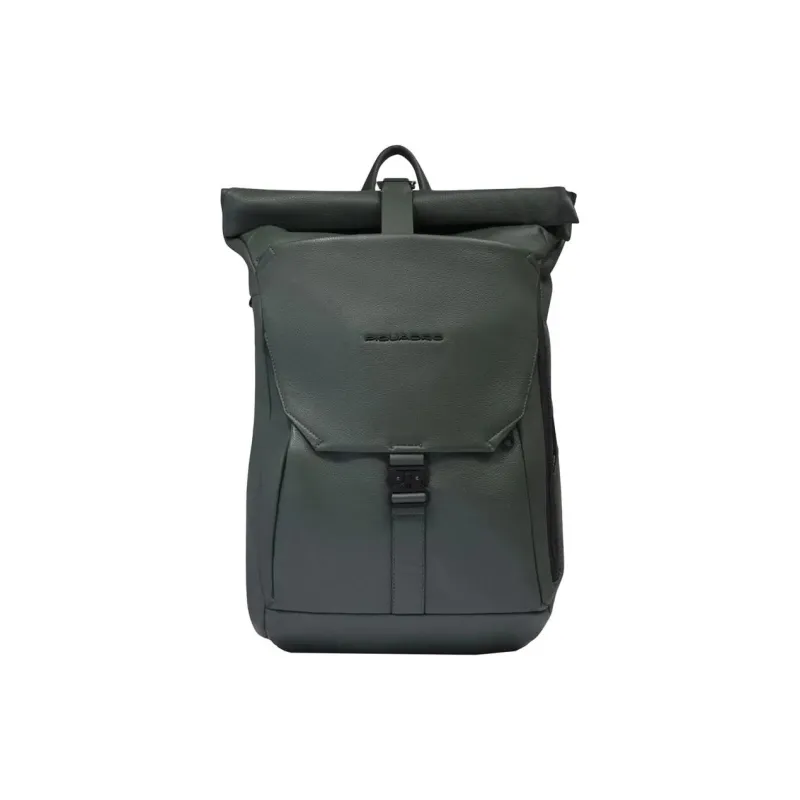 PIQUADRO Leather Backpack Women's Green-0