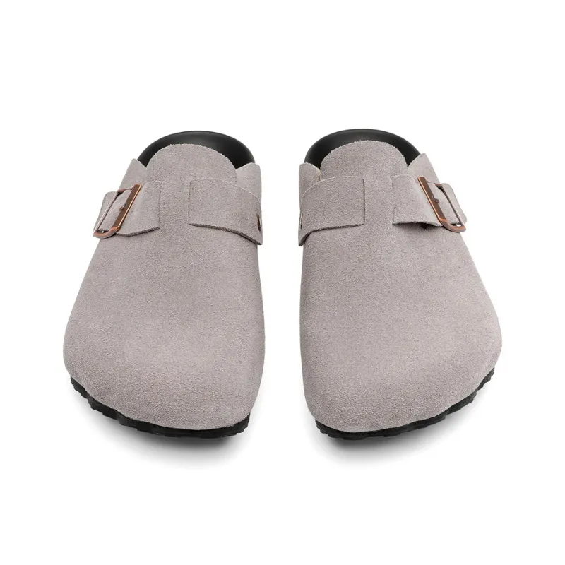 KUNGFUDEER Rubber Sole Abrasion Resistant Slip Resistant Closed Toe Slippers Men's-18