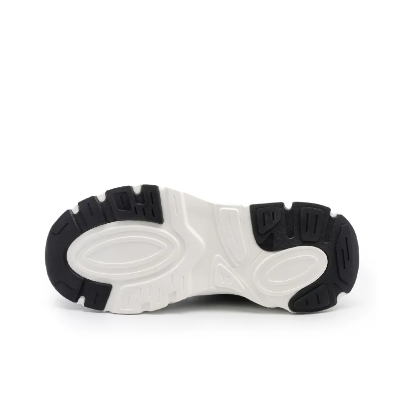 DEERWAY Cushioning Rebound Height Increasing Lightweight Slip Resistant Low Top Casual Shoes Men's Gray Black White-5