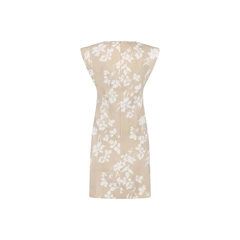VERONICA BEARD FW24 Sleeveless Dress Women's Light Beige-1