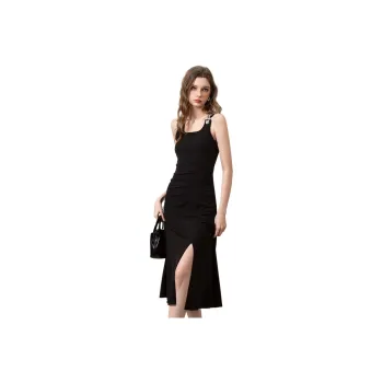 BANANA BABY Slip Dress Women's Black