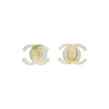 CHANEL 2002 Cc Logo Stud Earrings
