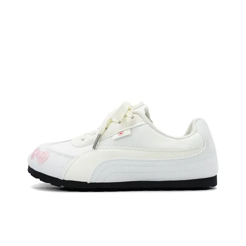 UNIITY Casual Shoes Women's Low Top Ecru/Guava Pink/Blue/Red