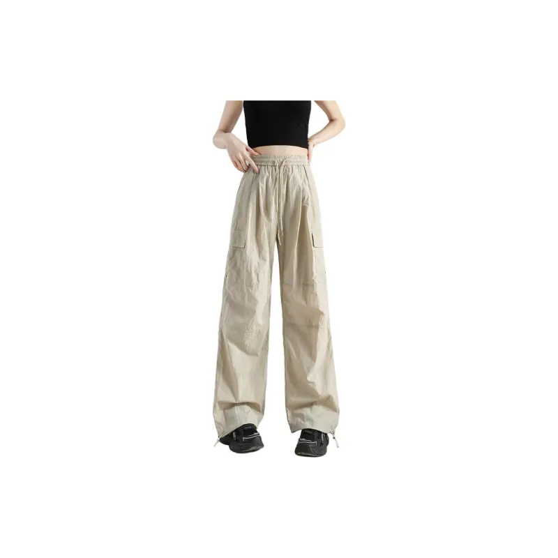 Tonlion Cargo Pants Women's Apricot Gray-0