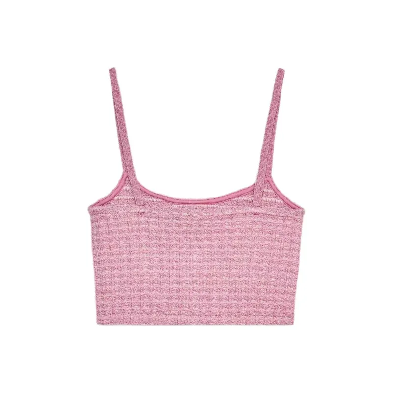 ZARA Camisoles Women's Light Pink Red-1