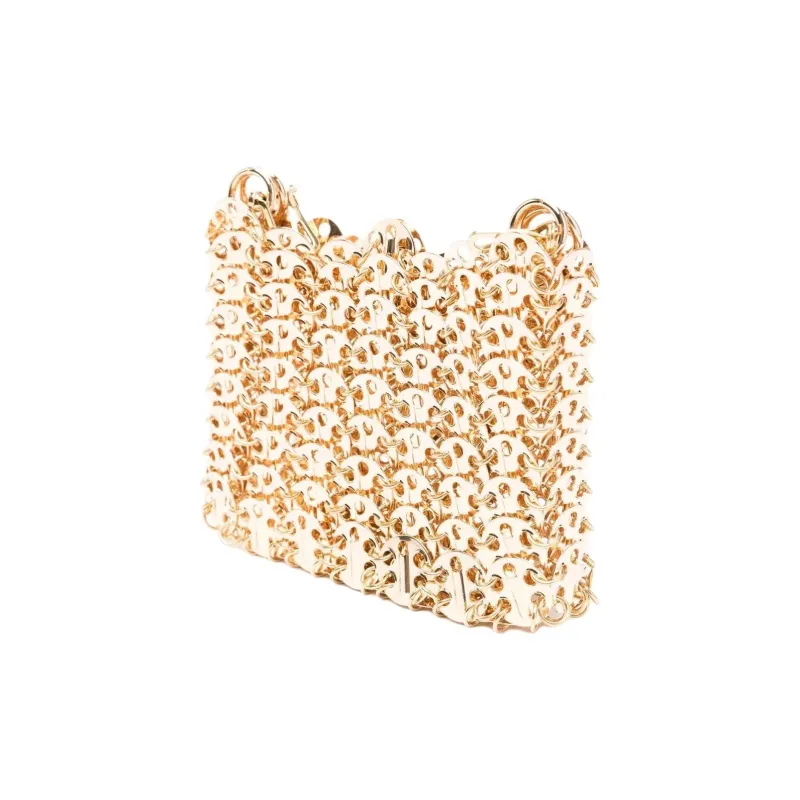 Paco Rabanne Brass Crossbody Bag, Shoulder Bag Women's Gold-1
