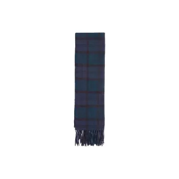 BARBOUR Wool Knit Scarves Men's Light Blue