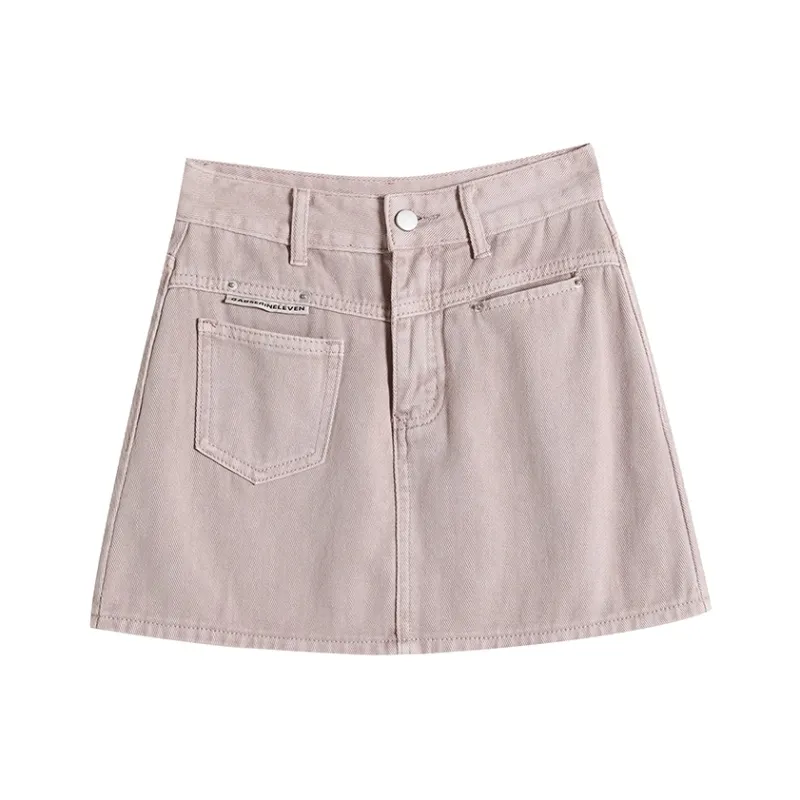 YINLEI Denim Short Skirts Women's-2