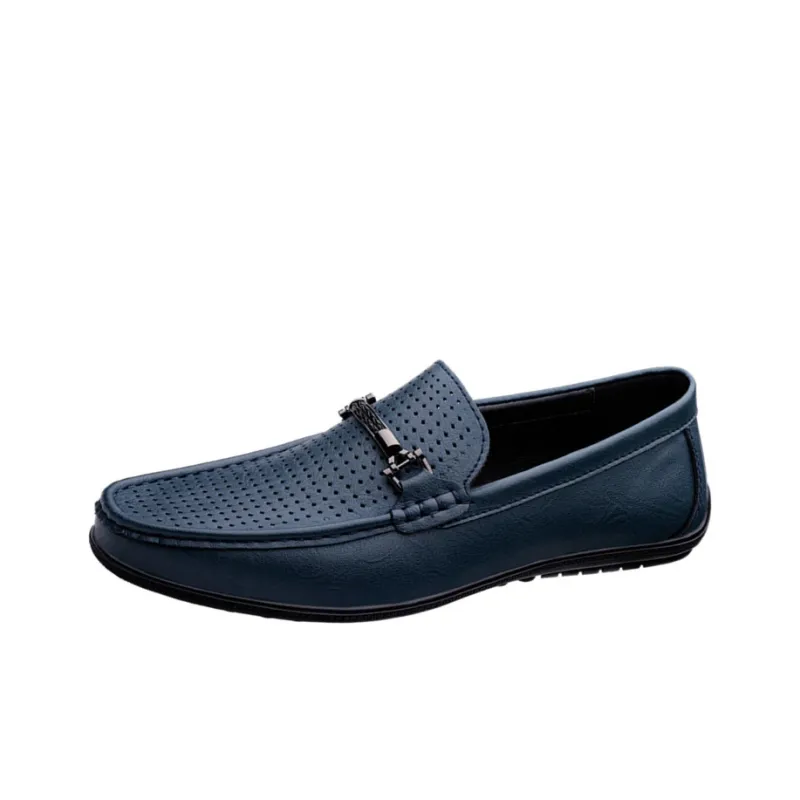BAGE Gommino Loafers Unisex Black-8