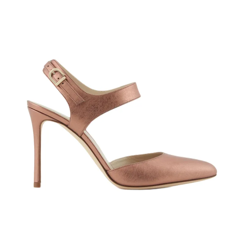 AMANI Slim Heel High Heels 9.5cm Women's Rose Gold-1