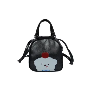 RIVMIND PU Backpack Women's Black/Blue/Pink