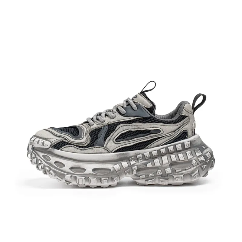 ROBINHOOD Cushioning, Slip Resistant, Abrasion Resistant, Coverage, Support Low Top Chunky Sneakers Men's-8