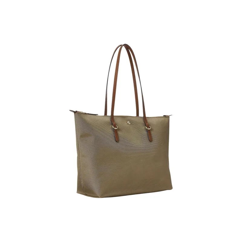 LAUREN RALPH LAUREN Nylon Shoulder Bag Medium Size Women's Clay-1