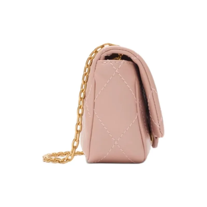 Burberry Calfskin Crossbody Bag Women's Rose Pink-1