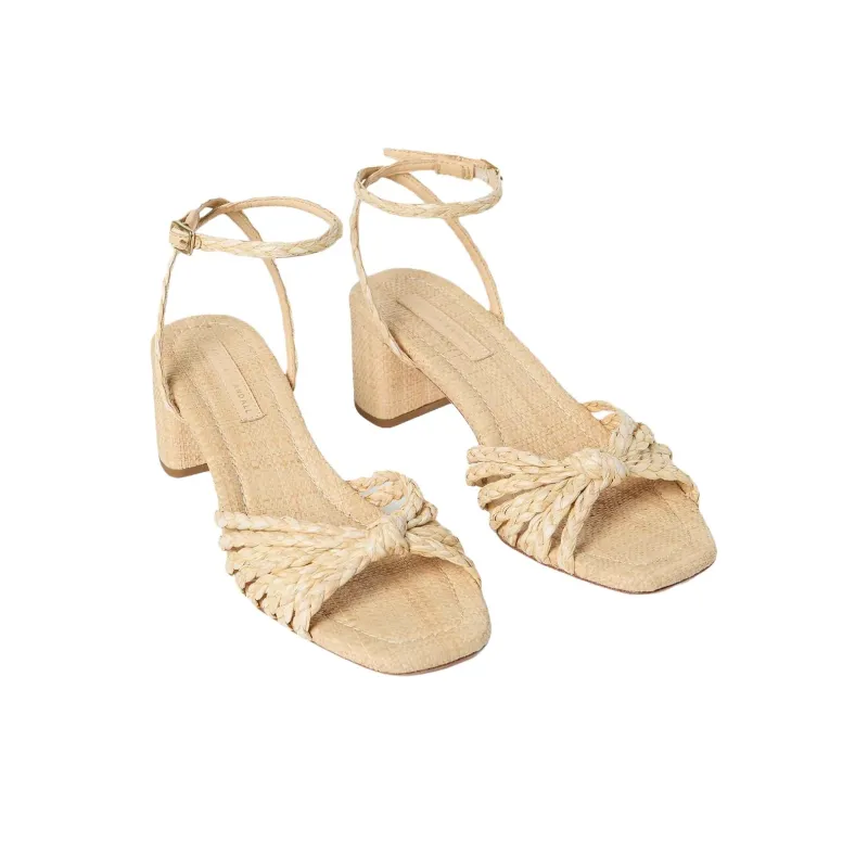 Loeffler Randall Riya One Strap Sandals 5cm Women's Beige-3