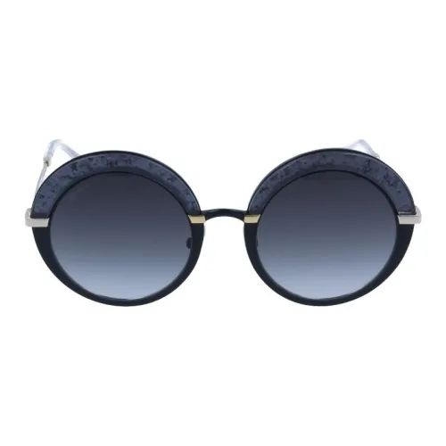 Jimmy Choo Acetate Round Sunglasses Women's Gray
