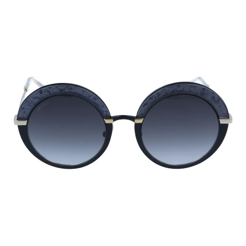 Jimmy Choo Acetate Round Sunglasses Women's Gray-0