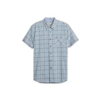 MCS Shirts Men Light Gray Blue