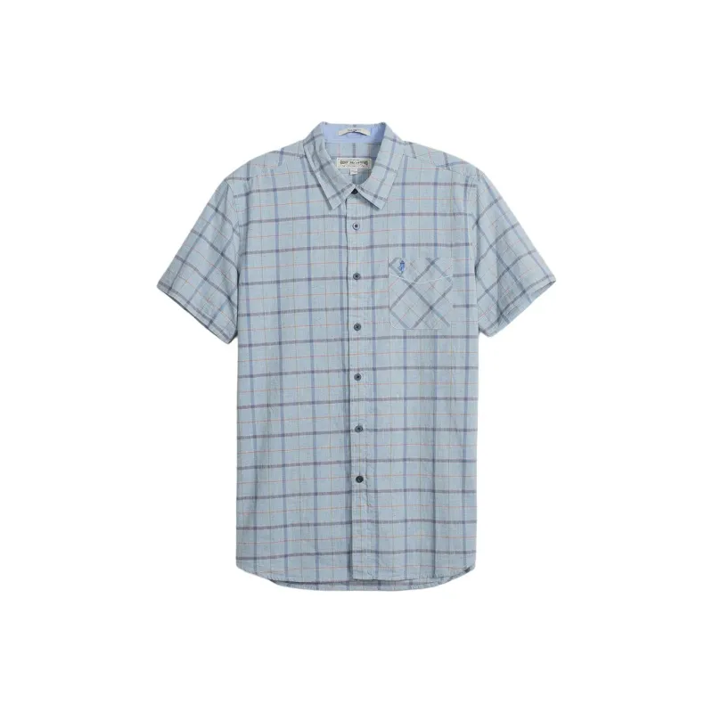 MCS Shirts Men Light Gray Blue-0