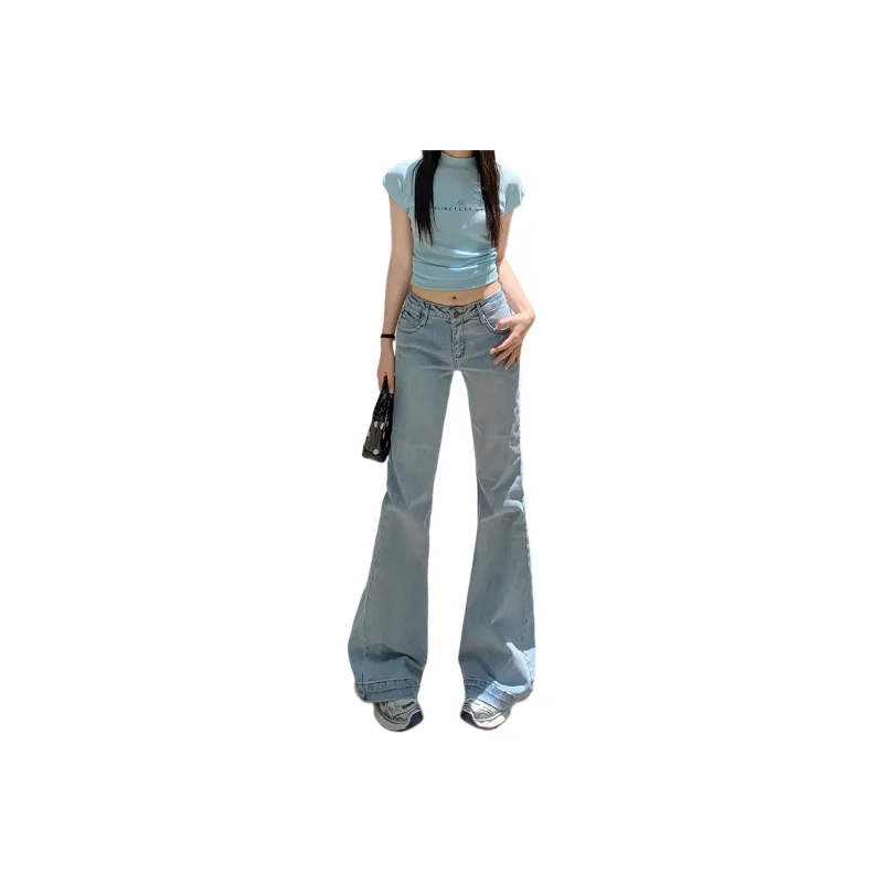 Wen Shan Jeans Women's Light Blue-0