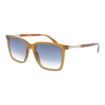 David Beckham Acetate Square Sunglasses Men's Caramel