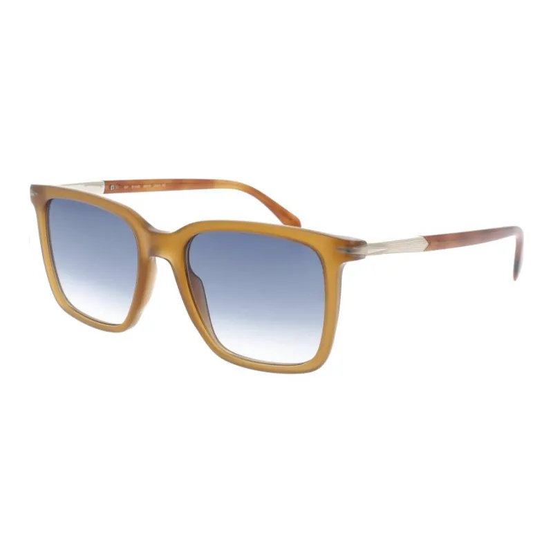 David Beckham Acetate Square Sunglasses Men's Caramel-0