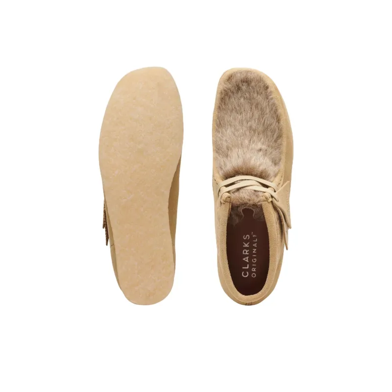Clarks Wallabee Ankle Boots Women's Tan-5