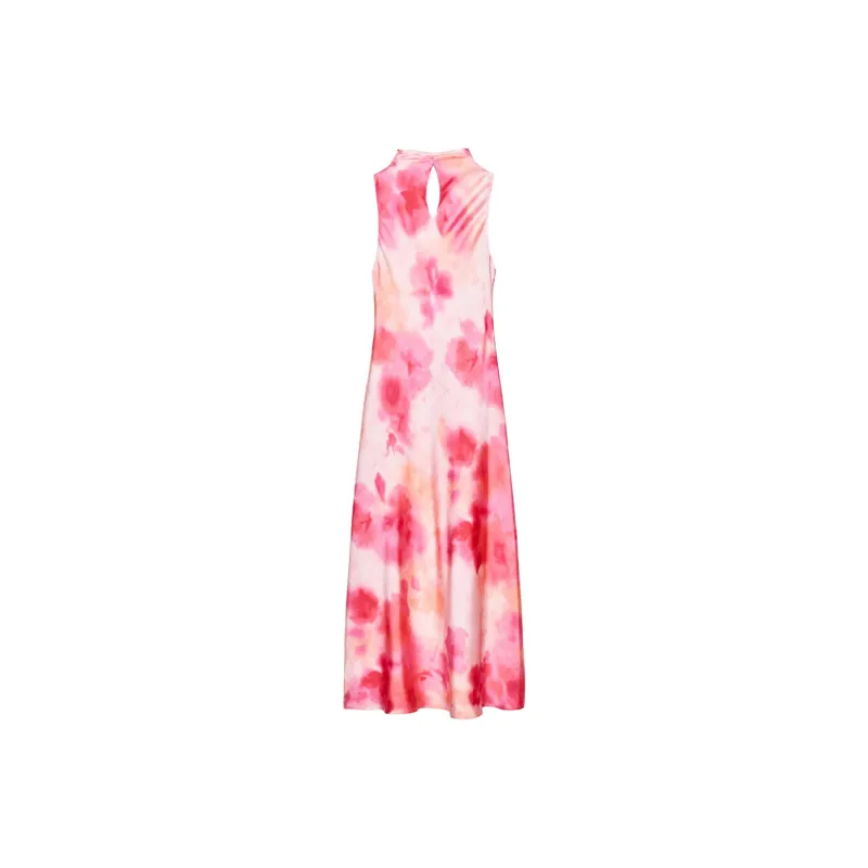 ZARA Sleeveless Dresses Women's Plum Red-1