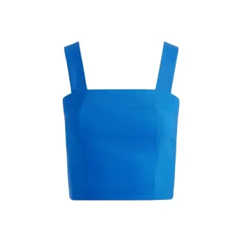 ALICE+OLIVIA Tank Tops Women's Solid Blue