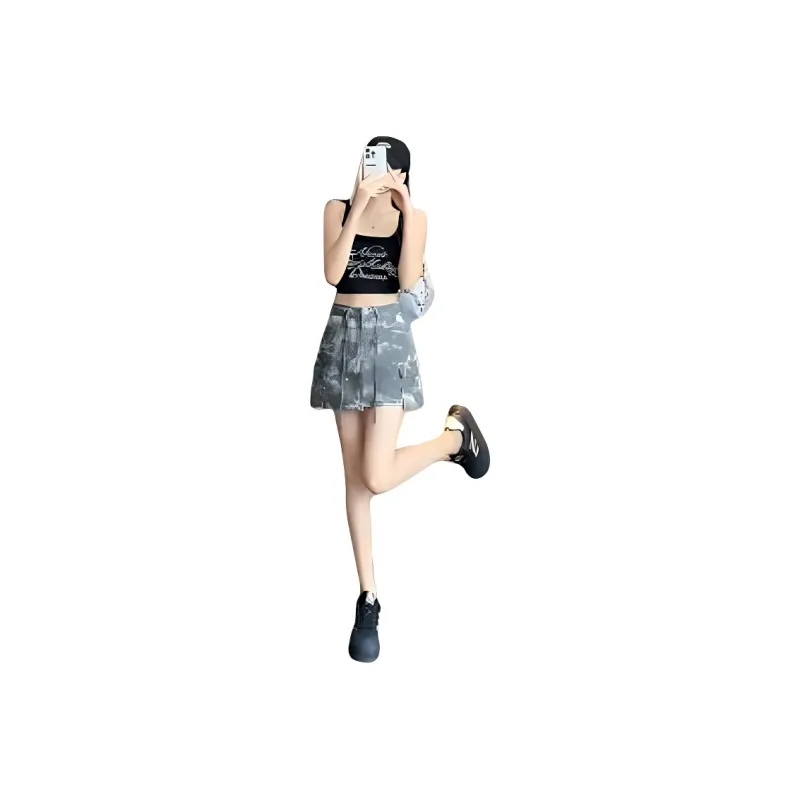 YINLEI Cargo Short Skirts Women's-0