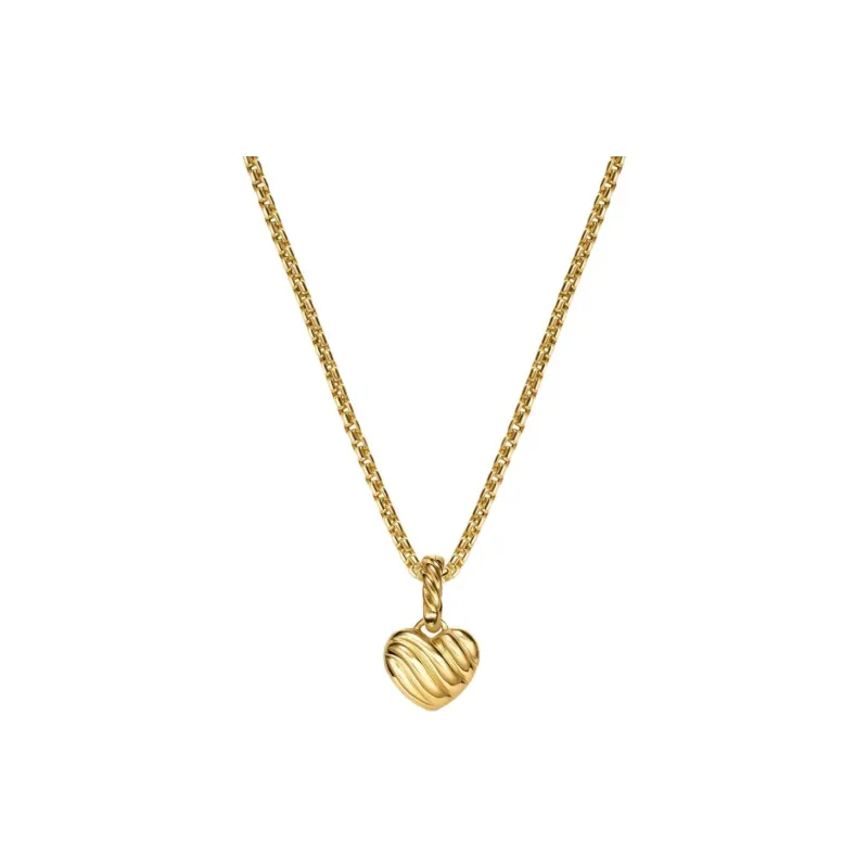 David Yurman 18K Gold Petite Pavé© Sapphire Necklace-1