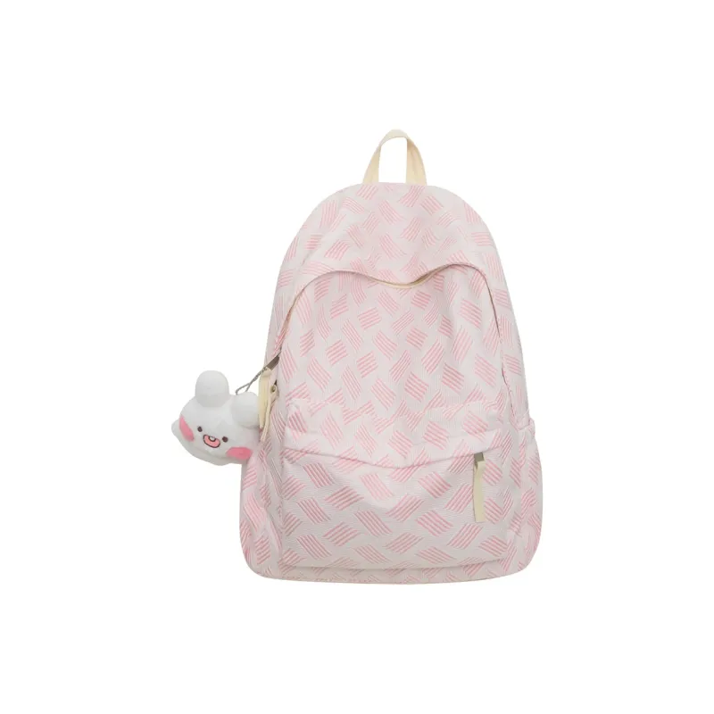 Wolfhorse Nylon Backpack Regular Unisex Grey/purple/pink/green-14