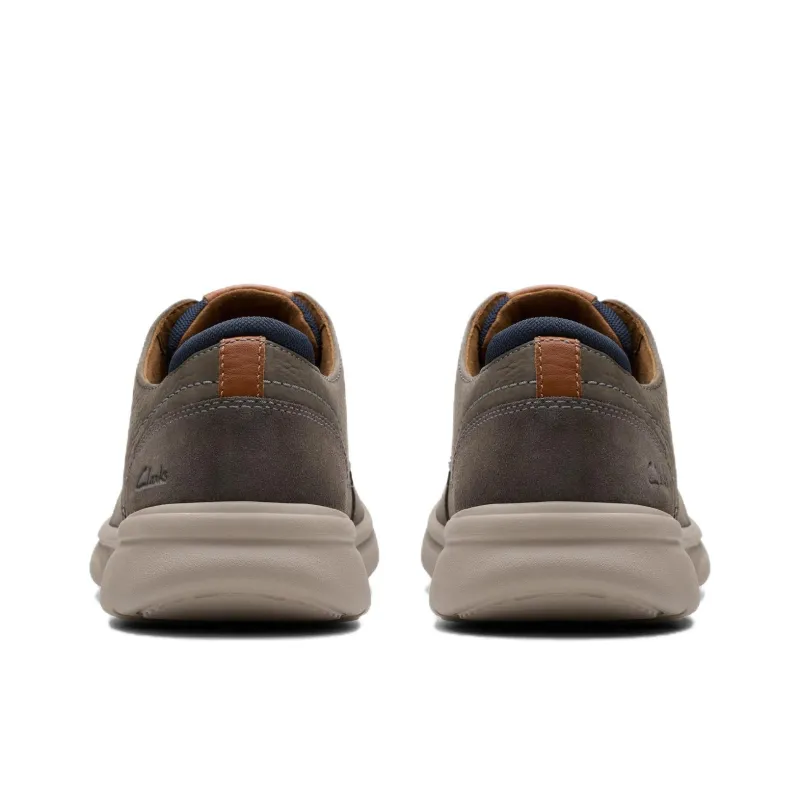 Clarks Bradley Plain Casual Shoes Men's Gray-4