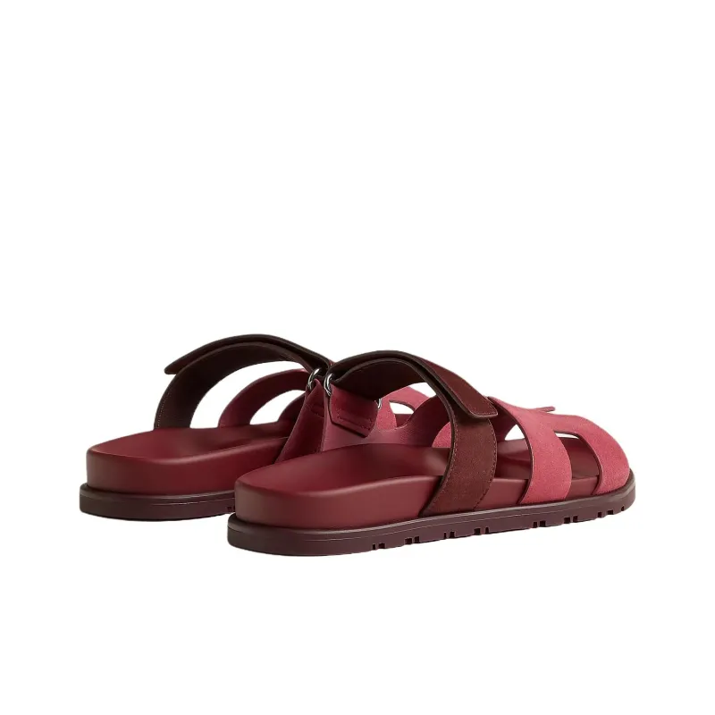 HERMES Chypre Slip Resistant Slide Slippers Women's Rose Red-3