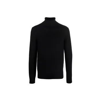 EMPORIO ARMANI Roll-Neck Straight Hem Knitted Jumper
