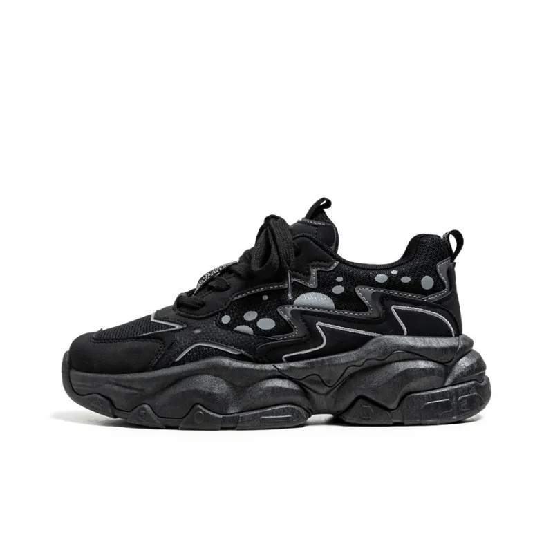 OUGLEMEN Slip Resistant And Abrasion Resistant Coverage Low Top Chunky Sneakers Men's Box-5