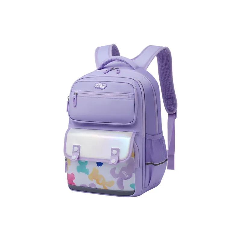 XTEP Oxford Student Bag Regular Kids' Elegant Purple-0