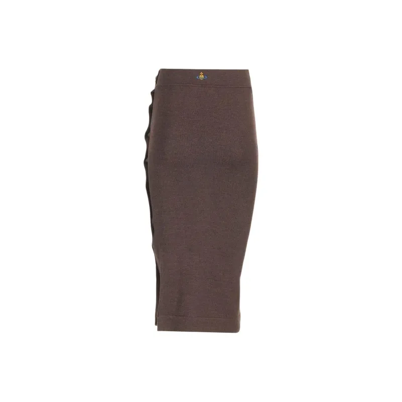 Vivienne Westwood Casual Long Skirt Women's Brown-1