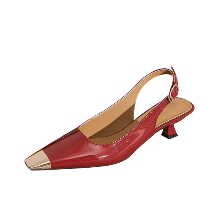 MCKP High Heels Women's Black/Red/Nude-3