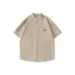 [Twill Stand Collar]Light Khaki (Hb Ink Five-Pointed Star Chest Logo)