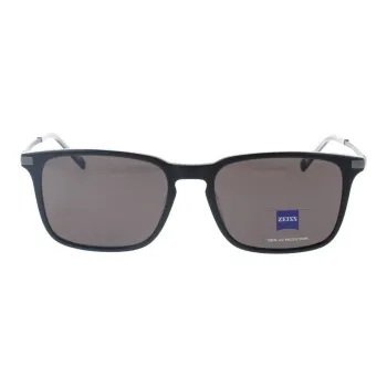 ZEISS Acetate Square Sunglasses Men's Black