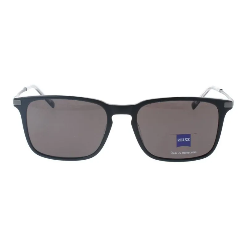 ZEISS Acetate Square Sunglasses Men's Black-0