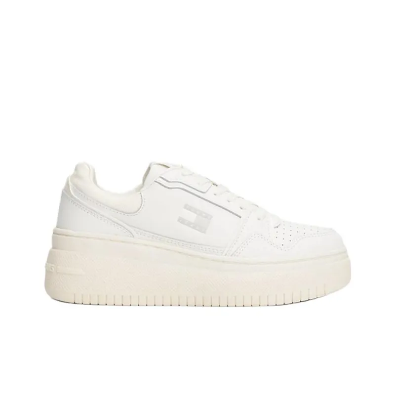 Tommy Hilfiger Trainers Low Top Skateboard Shoes Women's White-1