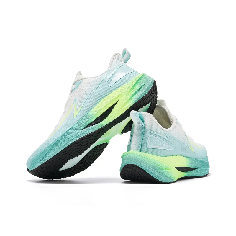 Jianjie Running Shoes Unisex Low Top White/Green/Black/Cyan-3