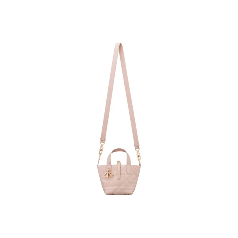 DIOR Toujours Calfskin Tote Bag, Shopping Bag, Shoulder Bag, Handbag Regular Women's Rouge Pink-1