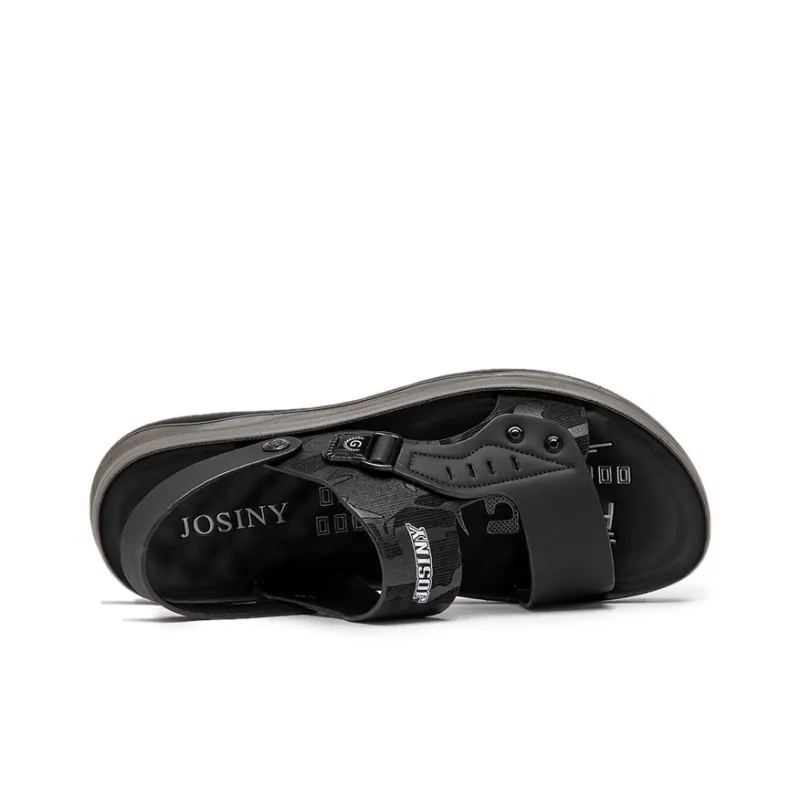 JOSINY Beach Sandals Men's Black-4