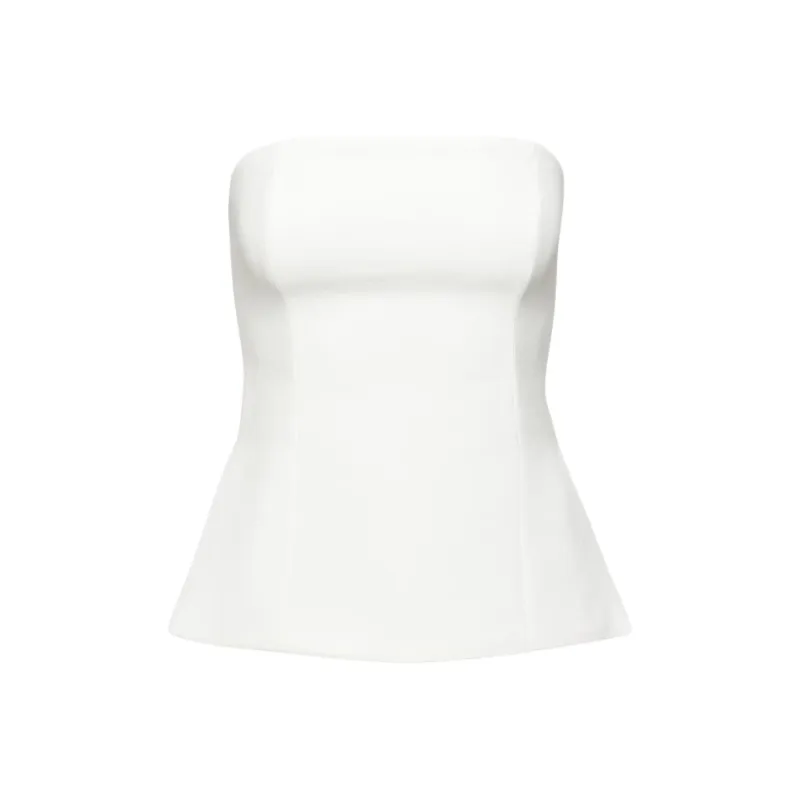 ARITZIA Strapless Tops Women's White-0