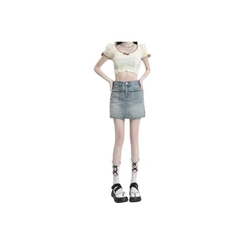 Ordifen Denim Short Skirts Women's
