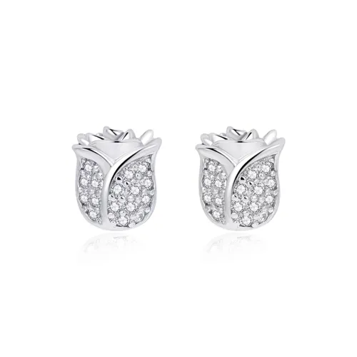SEVEN COOK 925 Sterling Silver Stud Earrings Women's